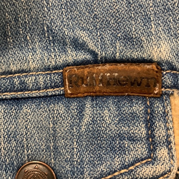 RuffHewn well worn fleece lined jean jacket size Medium - Picture 6 of 11